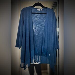 Kim Rogers Cozies Cardigan Size 1X Curvy